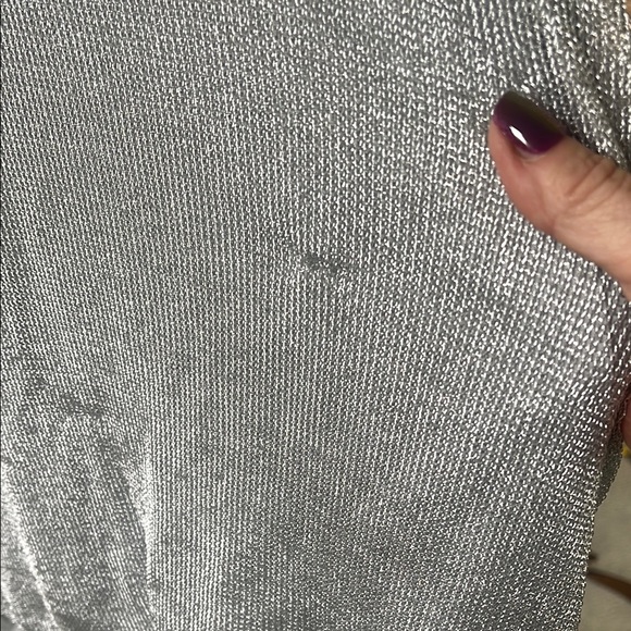 Urban Outfitters Shimmering Silver Top - Picture 7 of 9